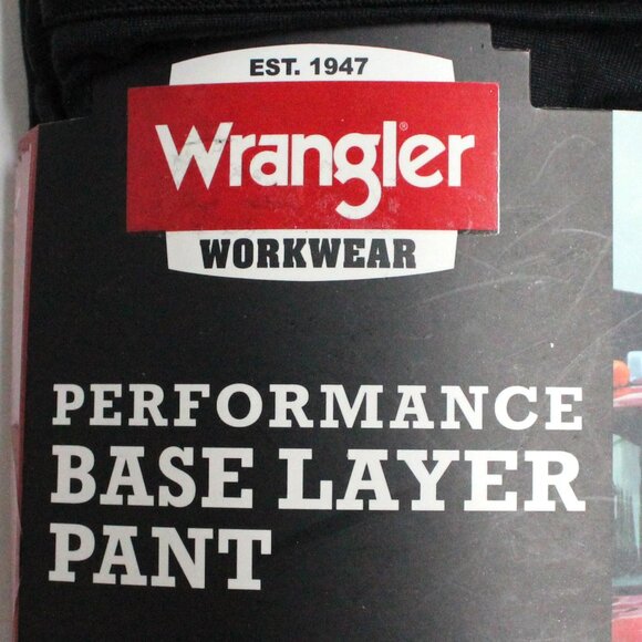 Wrangler Workwear Men's XL Black Performance Base Layer Pant - Picture 4 of 8